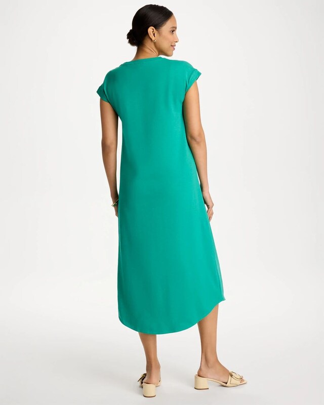 Soft-Stretch Cotton Slub Dress - image 3
